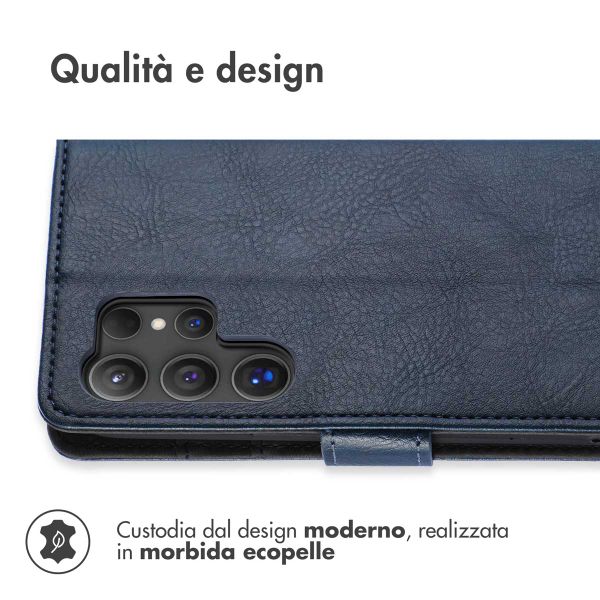 imoshion Cover a libro di Lusso Samsung Galaxy S24 Ultra - Blu scuro
