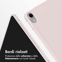 Accezz Cover a libro in silicone Smart Apple iPad Air 11 pollici (2026) M4 / (2025) M3 / (2024) M2 / Air 5 (2022) / Air 4 (2020) - Rosa