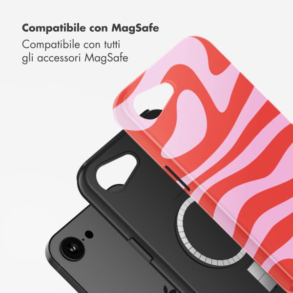 Selencia Cover posteriore Vivid con MagSafe Apple iPhone 17e / 16e - Dream Swirl Pink