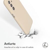 Accezz Cover Posteriore in Silicone Liquido Samsung Galaxy A27 (5G) - Stone