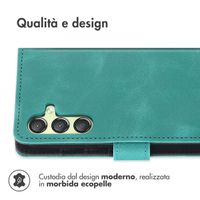 imoshion Cover a libro con Cordino Samsung Galaxy A25 (5G) - Turchese