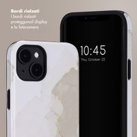 Selencia Cover posteriore Vivid con MagSafe Apple iPhone 14 - Marble Light Brown