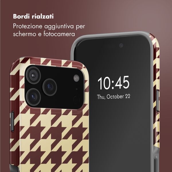 Selencia Cover posteriore Vivid con MagSafe Apple iPhone 17 Pro - Pied-de-Poule