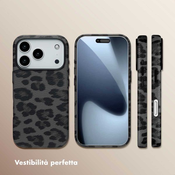 Selencia Cover Sabi Stampa pantera con MagSafe Apple iPhone 17 Pro - Midnight Black