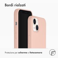Accezz Cover in silicone liquido con MagSafe Apple iPhone 14 / 13 - Rosa