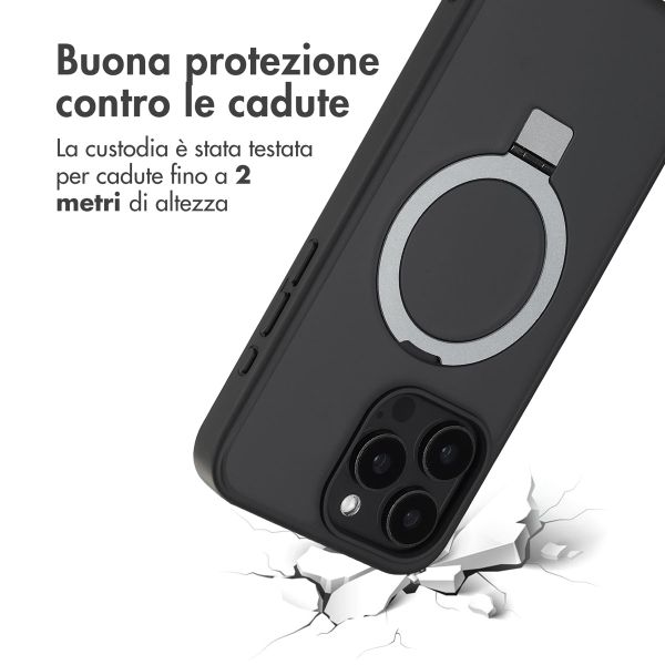 Accezz Cover con anello e supporto con MagSafe Apple iPhone 15 Pro Max - Nero