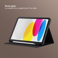 Selencia Cover Riva Apple iPad 11 (2025) 11 pollici A16 / iPad 10 (2022) 10.9 pollici - Mocha Brown