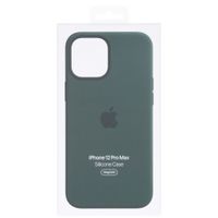 Apple Cover Posteriore in Silicone con MagSafe Apple iPhone 12 Pro Max - Cypress Green