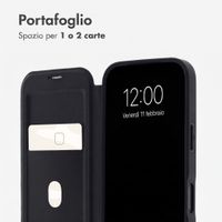 imoshion Bookcase trasparente con MagSafe Apple iPhone 18 Pro Max / 17 Pro Max - Nero