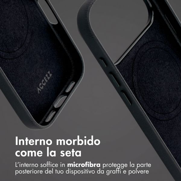 Accezz Cover in Pelle con MagSafe Apple iPhone 18 Pro Max / 17 Pro Max - Onyx Black