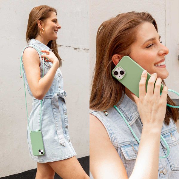 imoshion Cover in Silicone con Cordino Apple iPhone 12 (Pro) - Verde
