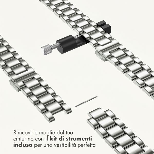Selencia Cinturino sottile in acciaio a maglie Apple Watch | 38/40/41/42 mm - Argento