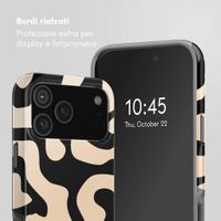 Selencia Cover posteriore Vivid con MagSafe Apple iPhone 18 Pro / 17 Pro - Art Wave Black