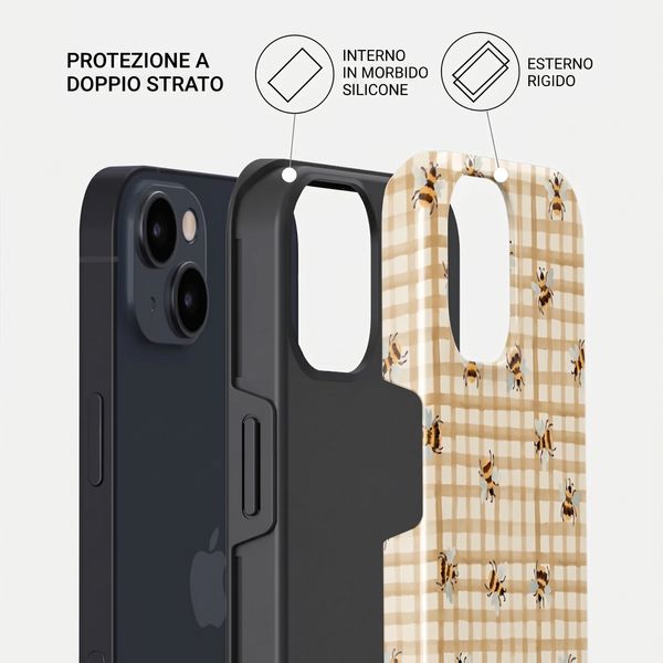 Burga Cover Posteriore Resistente con MagSafe Apple iPhone 13 - Honeycomb