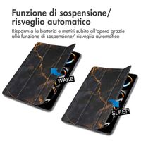 imoshion Cover Trifold Design Apple iPad Pro 11 (2025) M5 / (2024) M4 - Black Marble