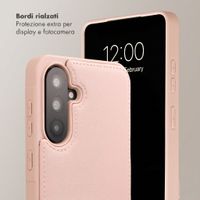Selencia Cover per telefono Nova con cordino e portacarte Samsung Galaxy A36 - Dusty Rose