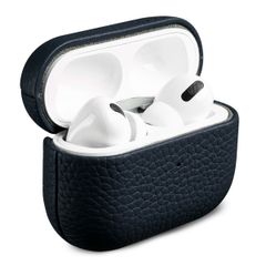 Accezz Cover in vera pelle  Apple Airpods Pro - Blu scuro