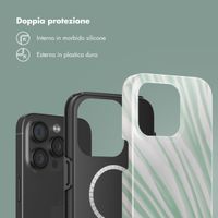 Selencia Cover posteriore Vivid con MagSafe Apple iPhone 15 Pro - Nature Grayed Jade