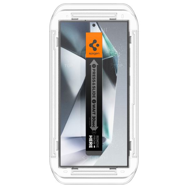 Spigen Vetro temperato privacy GLAStR EZ Fit + Applicatore - confezione da 2 Samsung Galaxy S24 Ultra