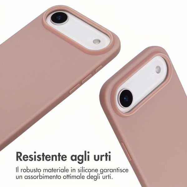 imoshion Cover in Silicone con Cordino Apple iPhone Air - Sand Pink