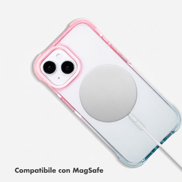 Selencia Cover MagSafe Gradient Apple iPhone 15 - Rosa / Blu