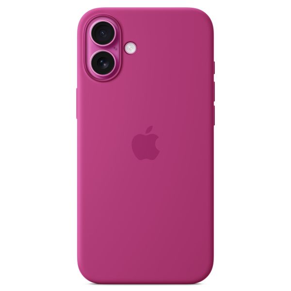 Apple Cover Posteriore in Silicone con MagSafe Apple iPhone 16 Plus - Fucsia