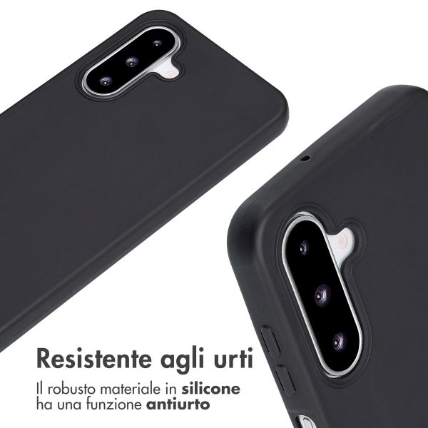 imoshion Cover in Silicone con Cordino Samsung Galaxy A26 - Nero