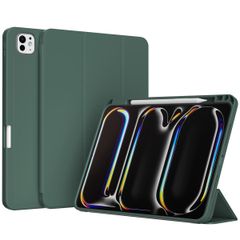 Accezz Cover a libro in silicone Smart Apple iPad Pro 11 (2025) M5 / (2024) M4 - Verde scuro