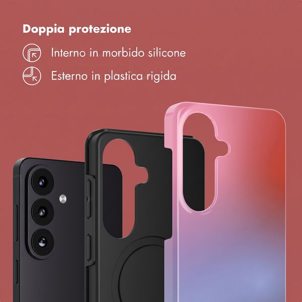 Selencia Cover posteriore Vivid con MagSafe Samsung Galaxy S26 FE - Gradient Soft Blush