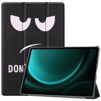 imoshion Cover Trifold Design Samsung Galaxy Tab S10 Plus / Tab S9 FE Plus / Tab S9 Plus - Don't touch