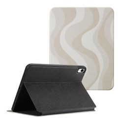 Selencia Cover per tablet Vivid Apple iPad 11 (2025) 11 pollici A16 / iPad 10 (2022) 10.9 pollici - Desert Waves Beige