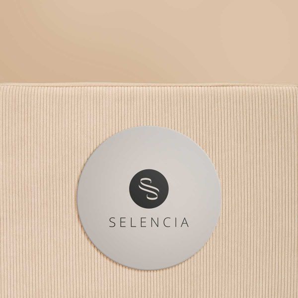 Selencia Cover per laptop in velluto a coste 13-14 pollici - Laptopsleeve - Beige