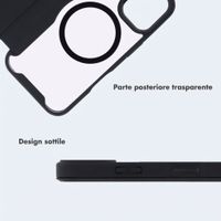 imoshion Bookcase trasparente con MagSafe Apple iPhone 16 - Nero