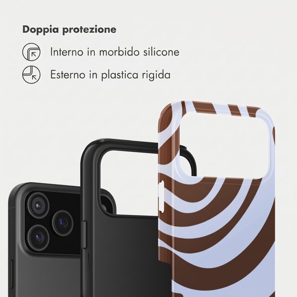 Selencia Cover Posteriore Vivid Apple iPhone 17 Pro Max - Dream Swirl Chocolate
