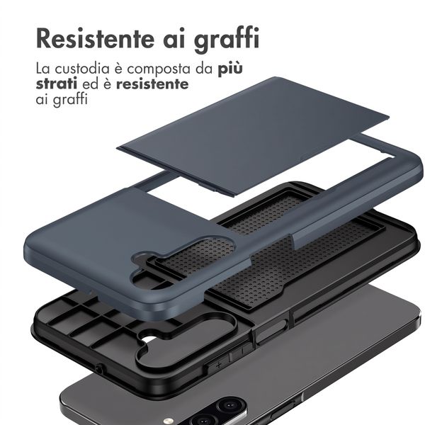 imoshion Cover Posteriore con Porta Carte Samsung Galaxy A27 (5G) - Blu scuro