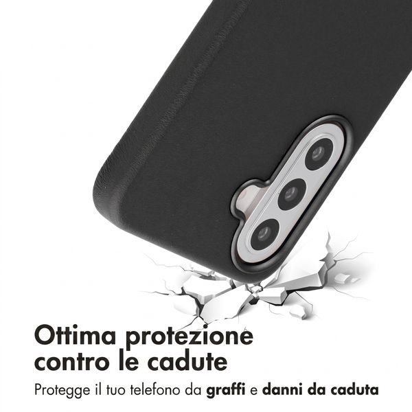 Accezz Cover in Pelle con MagSafe Samsung Galaxy A57 (5G) - Onyx Black