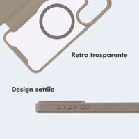imoshion Bookcase trasparente con MagSafe Samsung Galaxy A57 (5G) - Beige
