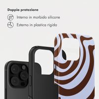 Selencia Cover Posteriore Vivid Apple iPhone 16 Pro - Dream Swirl Chocolate