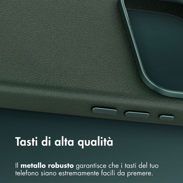 Accezz Cover in Pelle con MagSafe Apple iPhone 18 Pro / 17 Pro - Cedar Green