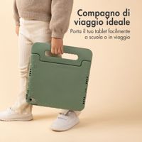 imoshion Cover Posteriore Kidsproof con Maniglia Samsung Galaxy Tab S11 / S9 11.0 pollici / S10 Lite / S10 FE / S9 FE 10.9 pollici - Olive Green