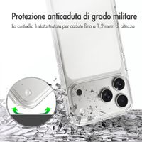 Accezz Cover Posteriore Xtreme ad Alta Protezione Apple iPhone 18 Pro Max / 17 Pro Max - Trasparente