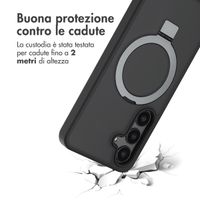Accezz Cover con anello e supporto con MagSafe Samsung Galaxy S24 - Nero