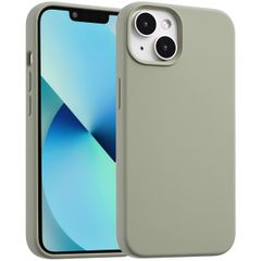 Accezz Cover in silicone liquido con MagSafe Apple iPhone 13 Mini - Cooper Green