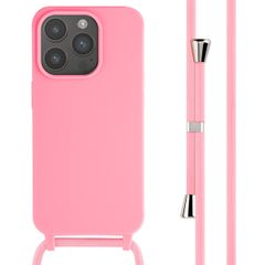 imoshion Cover in Silicone con Cordino Apple iPhone 15 Pro - Rosa