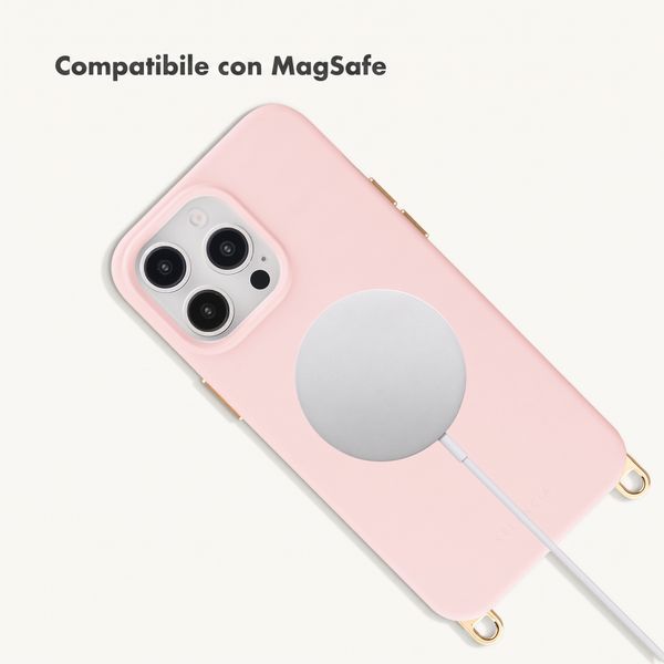 Selencia Cover posteriore Rivièra con MagSafe con ganci rimovibili Apple iPhone 14 Pro - Sorbet Pink
