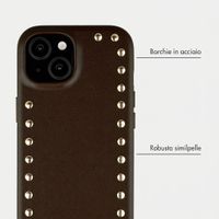 Selencia Cover posteriore Studs con MagSafe Apple iPhone 15 - Cacao Crush
