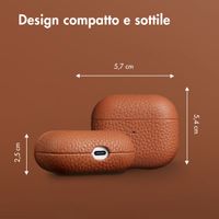 Accezz Cover in vera pelle  Apple Airpods 3 - Cognac