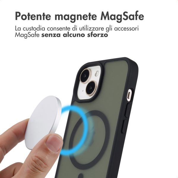 imoshion Cover posteriore Color Guard con MagSafe Apple iPhone 15 - Nero
