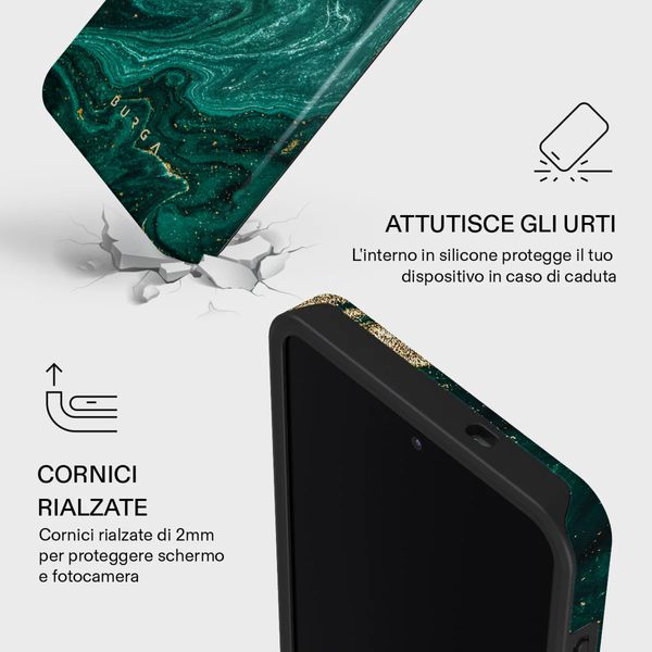 Burga Cover Posteriore Resistente con MagSafe Samsung Galaxy S26 Plus - Emerald Pool