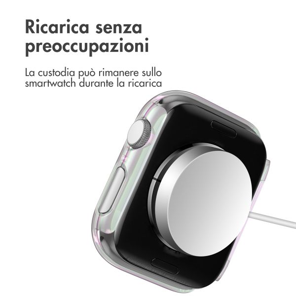 imoshion Cover rigida integrale lucida Apple Watch 7 / 8 / 9 - 45 mm - Pearlescent